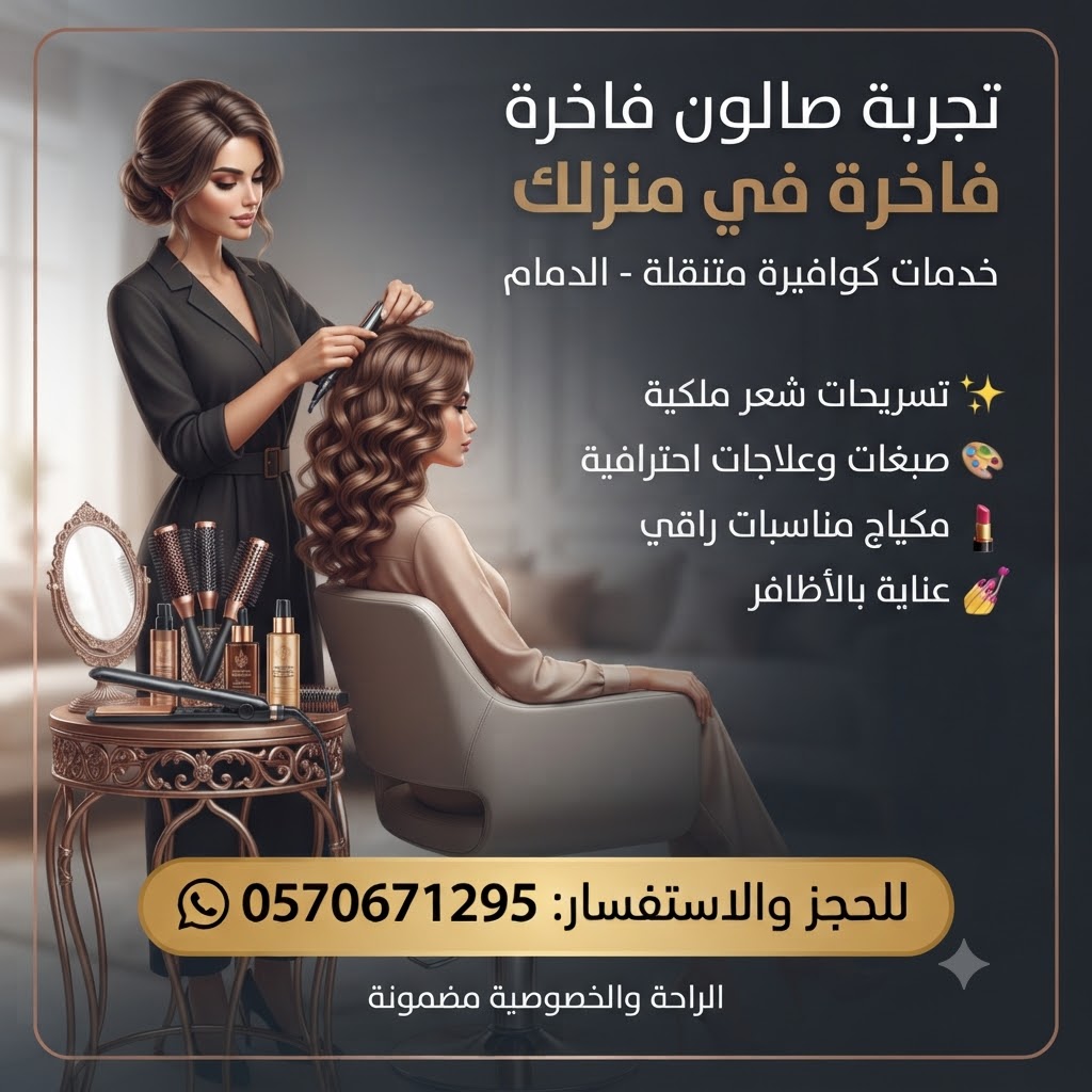 كوافيرة خدمات منزلية بالدمام
